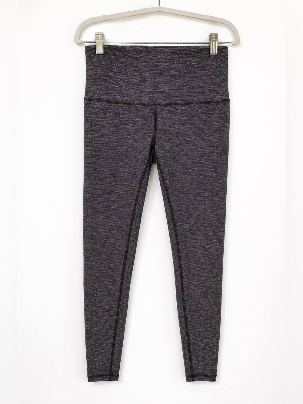 Lululemon Vintage Heather Charcoal High Rise Full Length Leggings Size 8